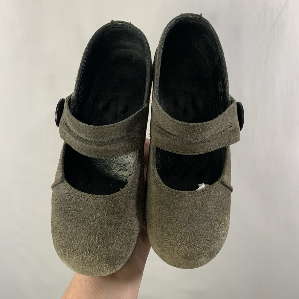 Dansko Womens Ralene Suede Mary Jane Platform Shoes EU 37 US 6.5-7 Olive Artsy - Picture 8 of 13